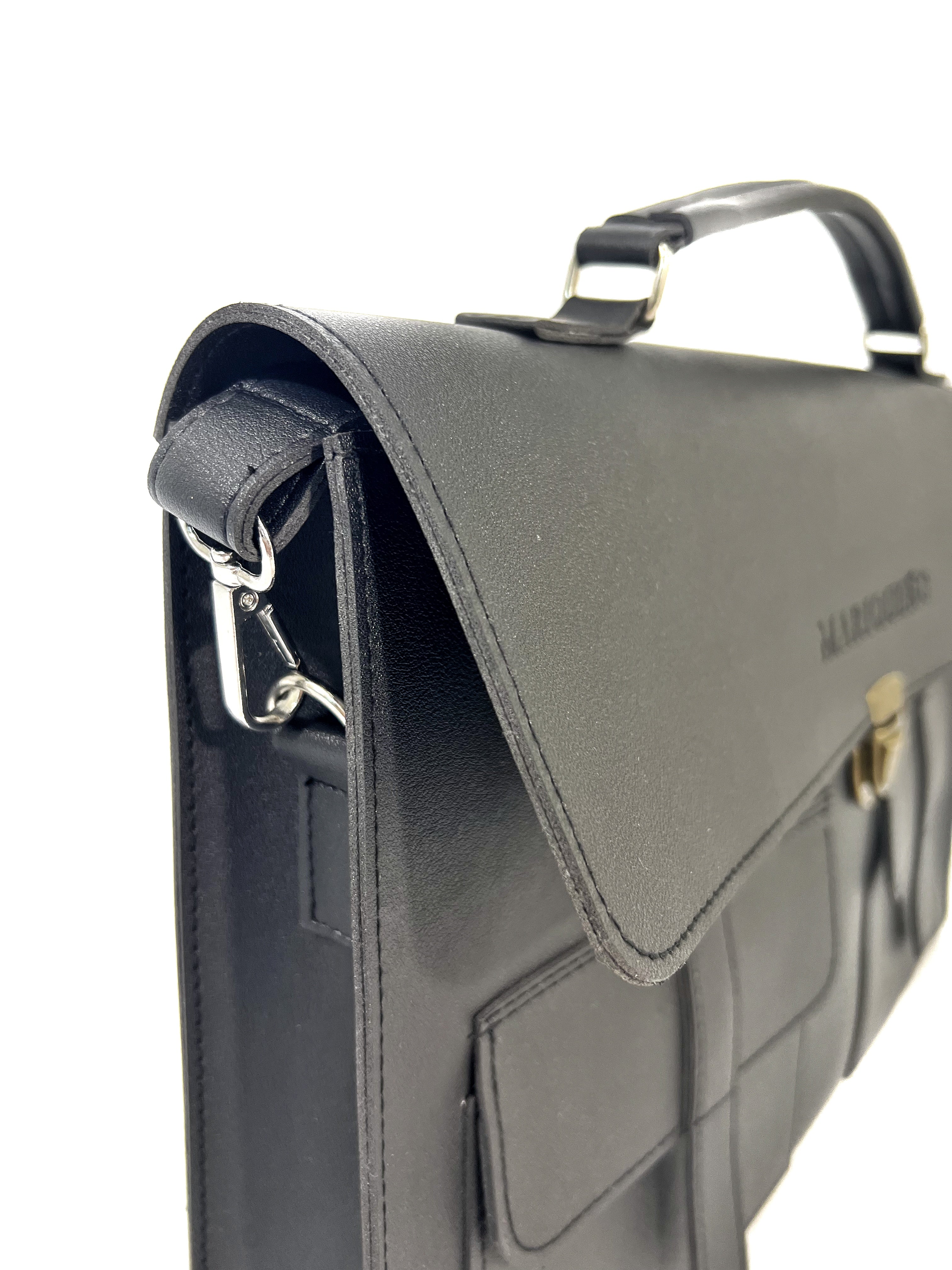 LORENZO Laptop Bag - Black