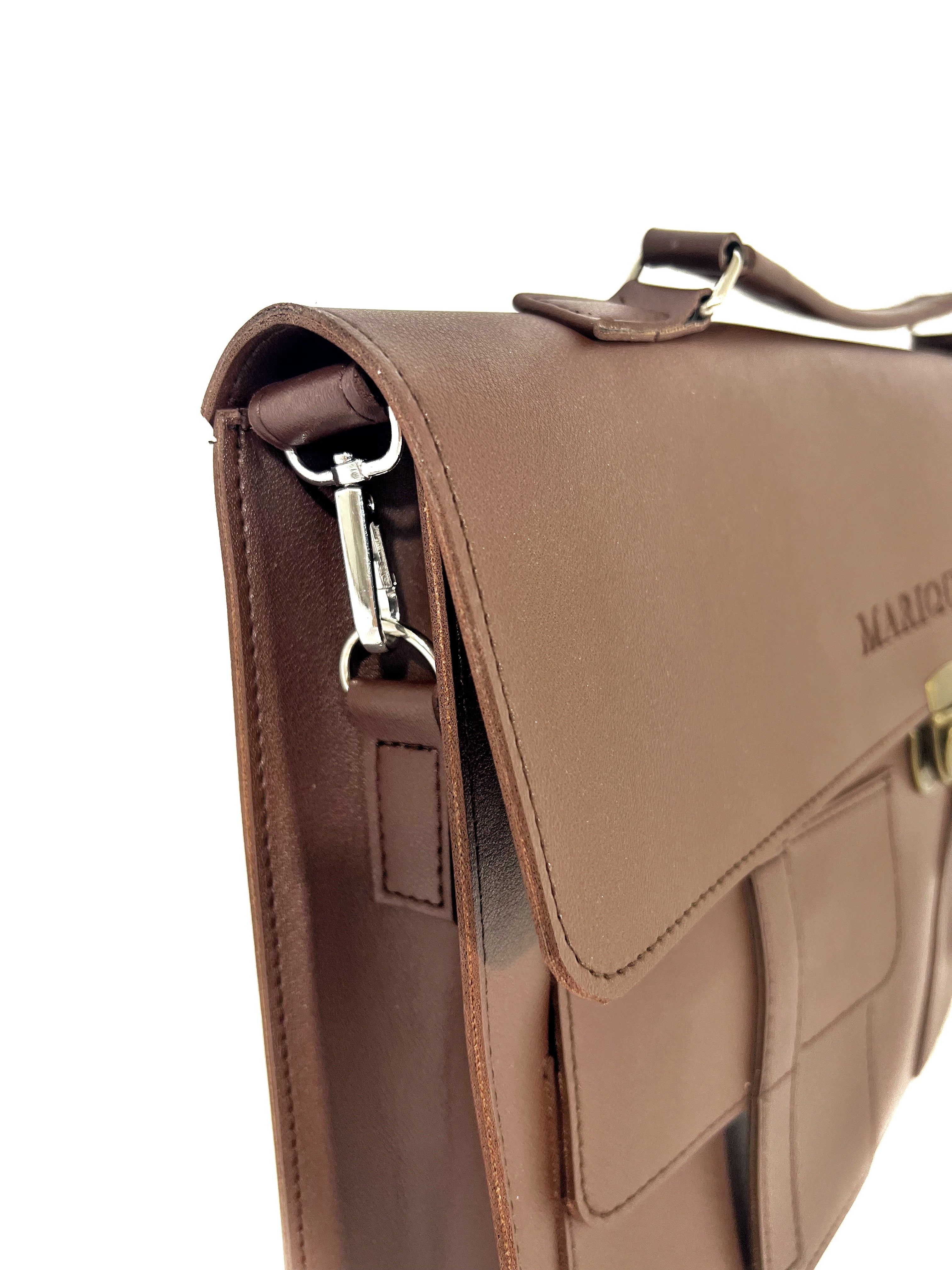 LORENZO Laptop Bag - Walnut