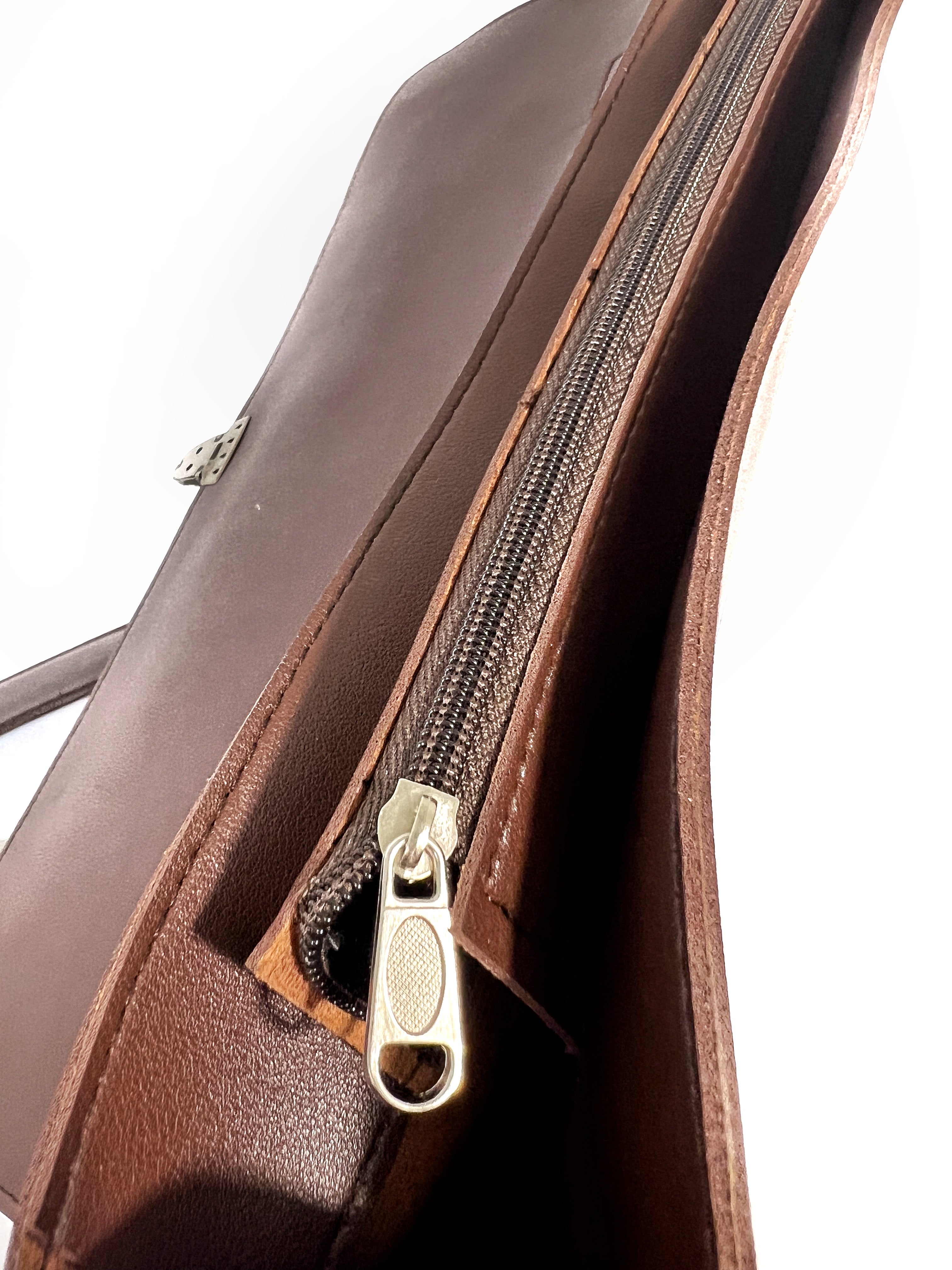 LORENZO Laptop Bag - Walnut