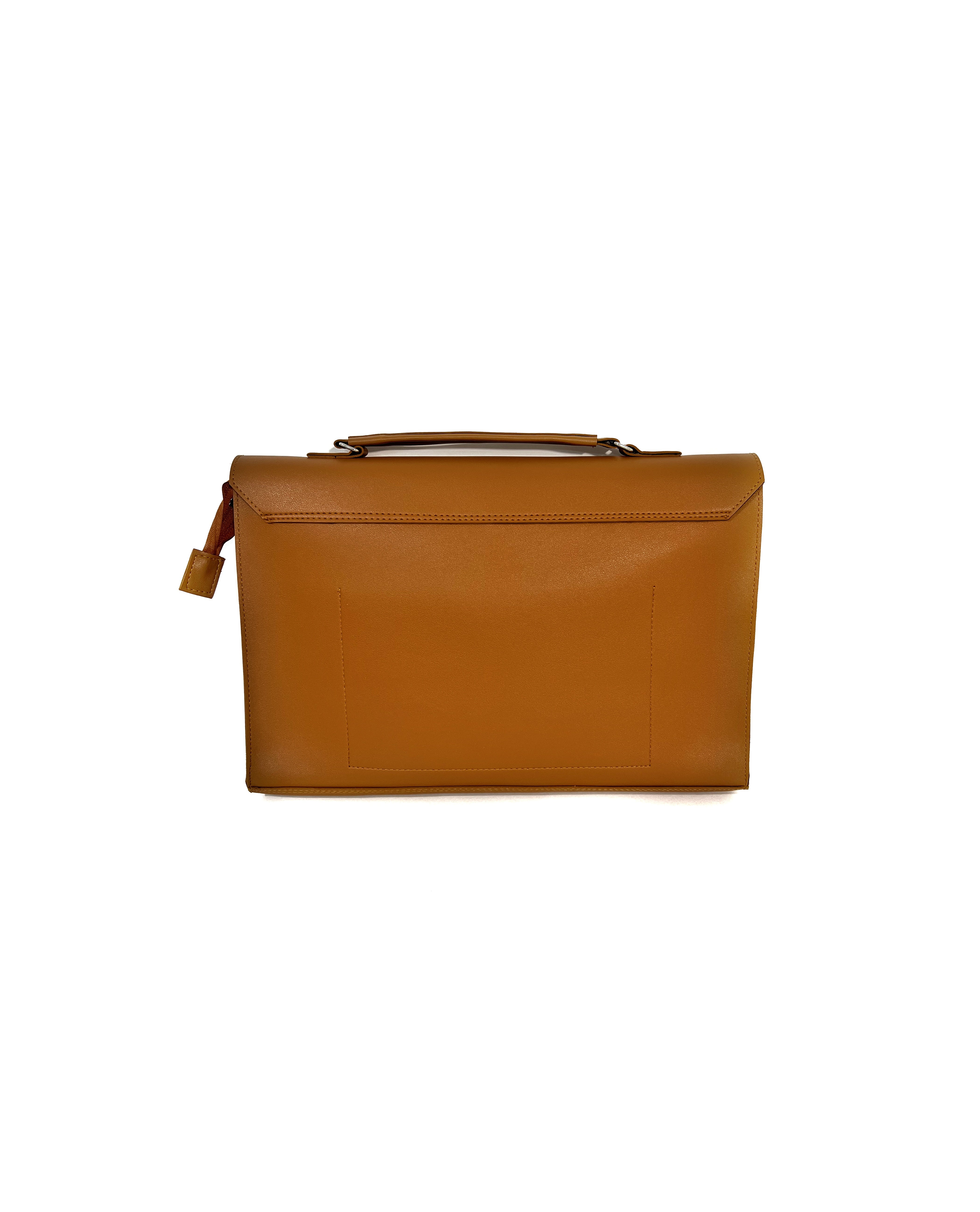 LORENZO Laptop Bag - Tan