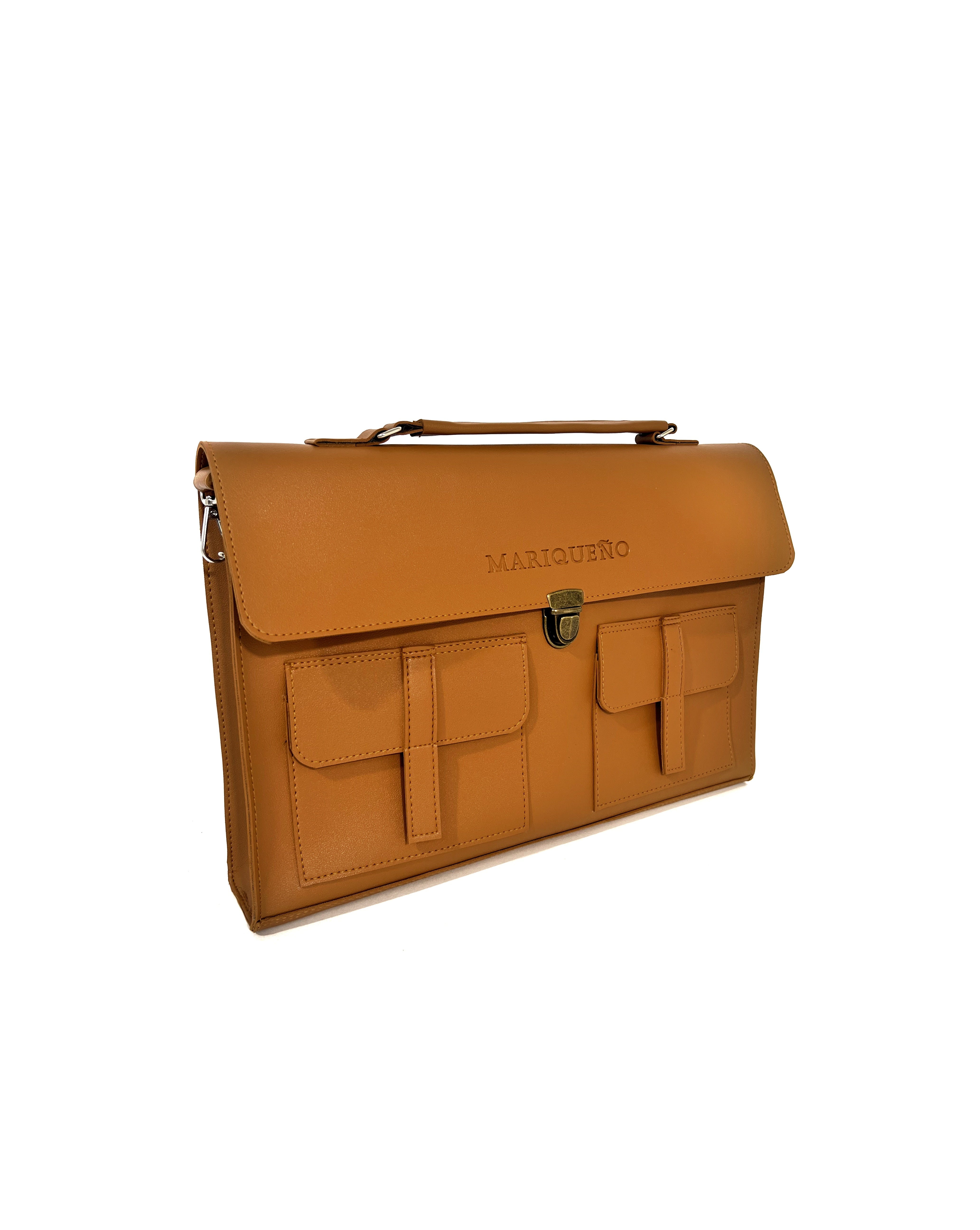 LORENZO Laptop Bag - Tan