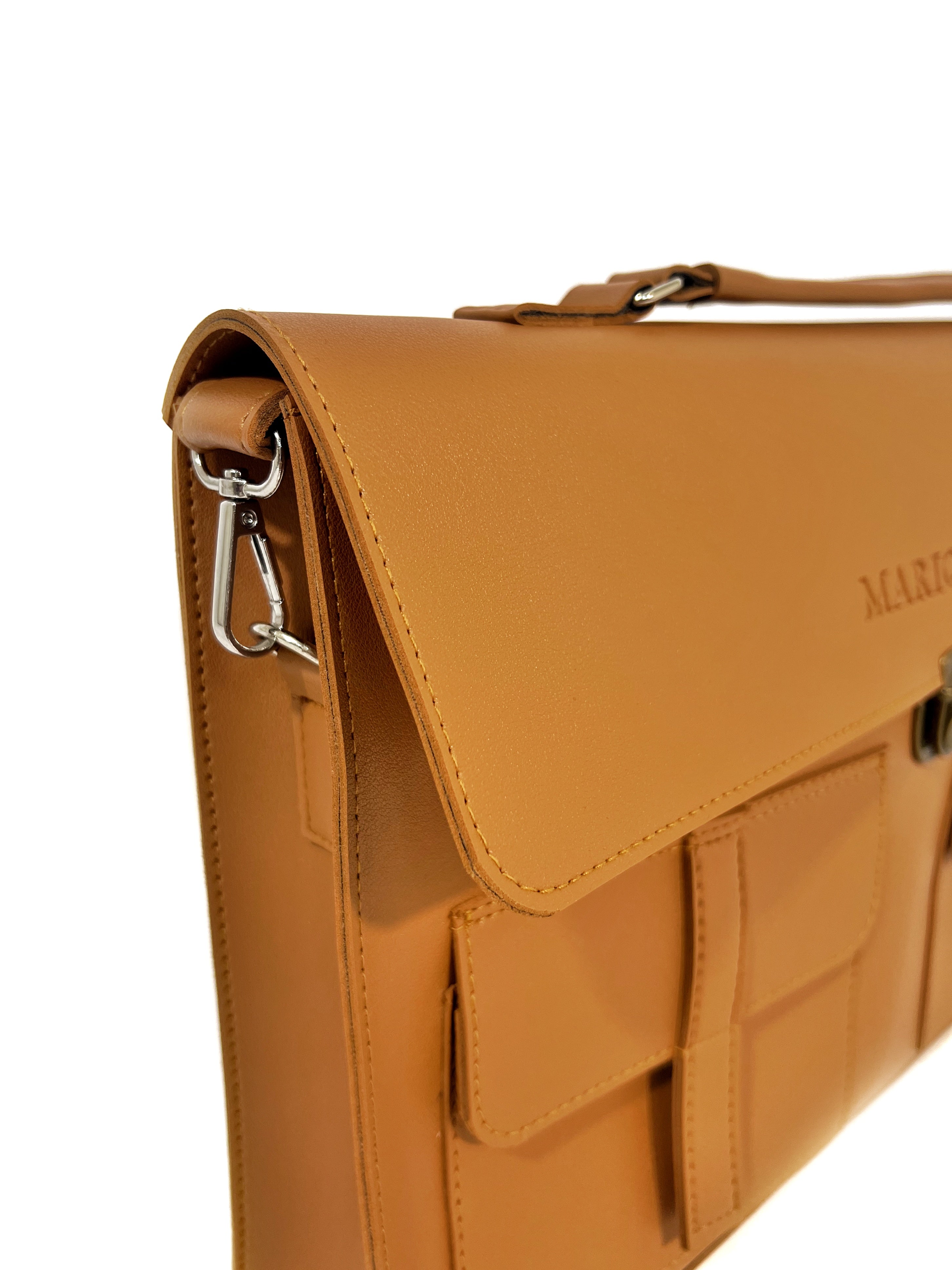 LORENZO Laptop Bag - Tan