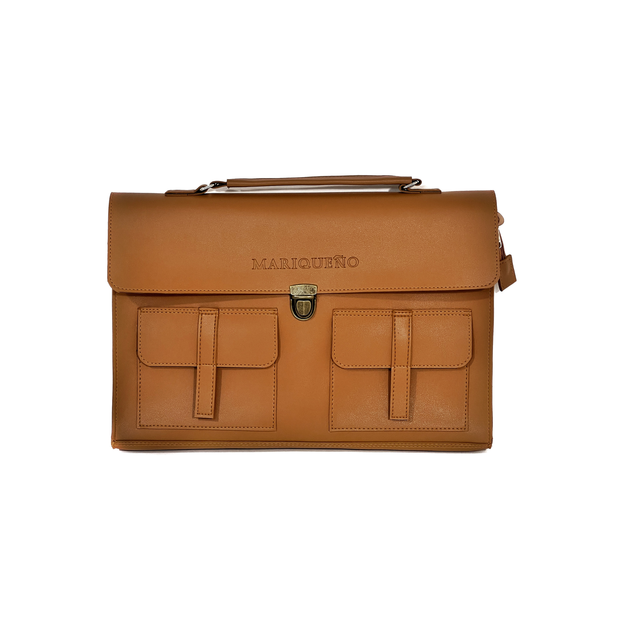 LORENZO Laptop Bag - Tan