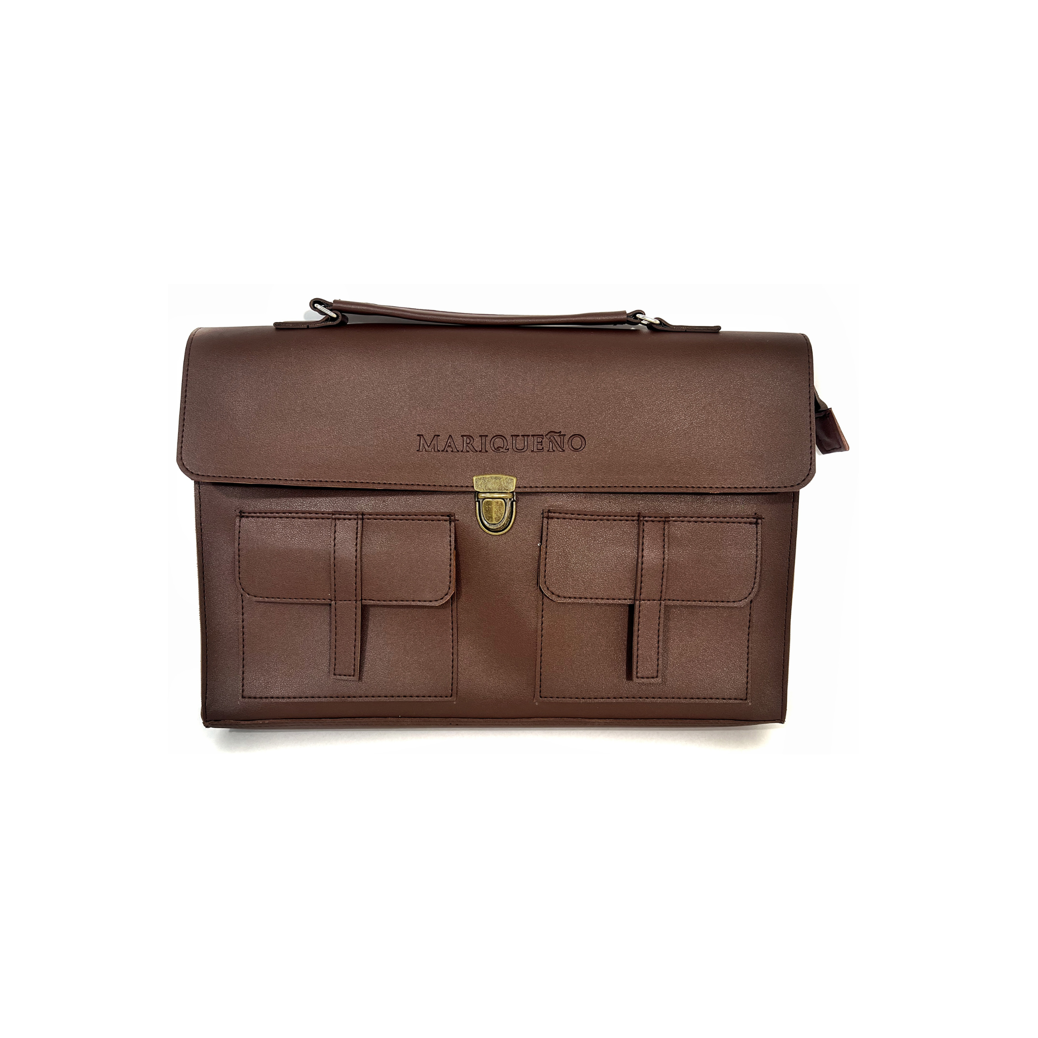 LORENZO Laptop Bag - Walnut