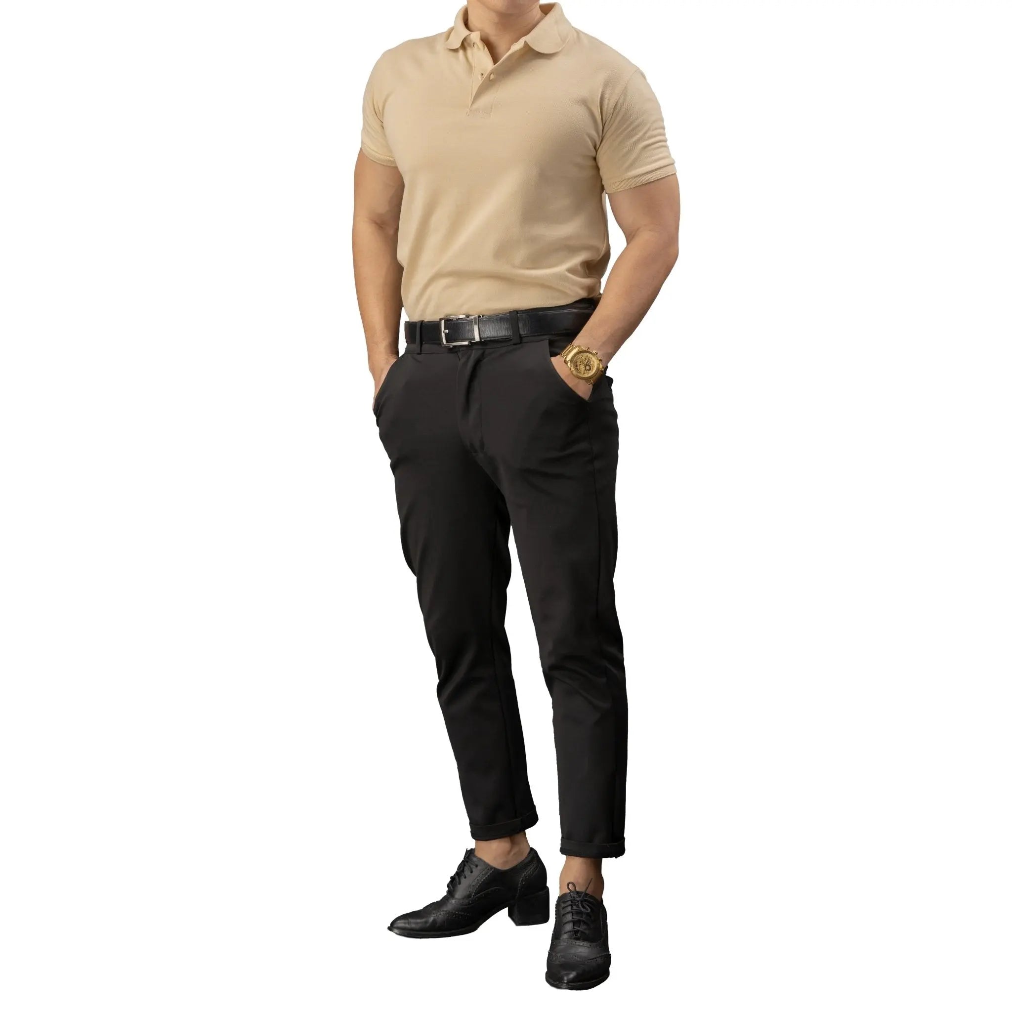 FLEXFIT Series Men's Polo - Cream - Mariqueño