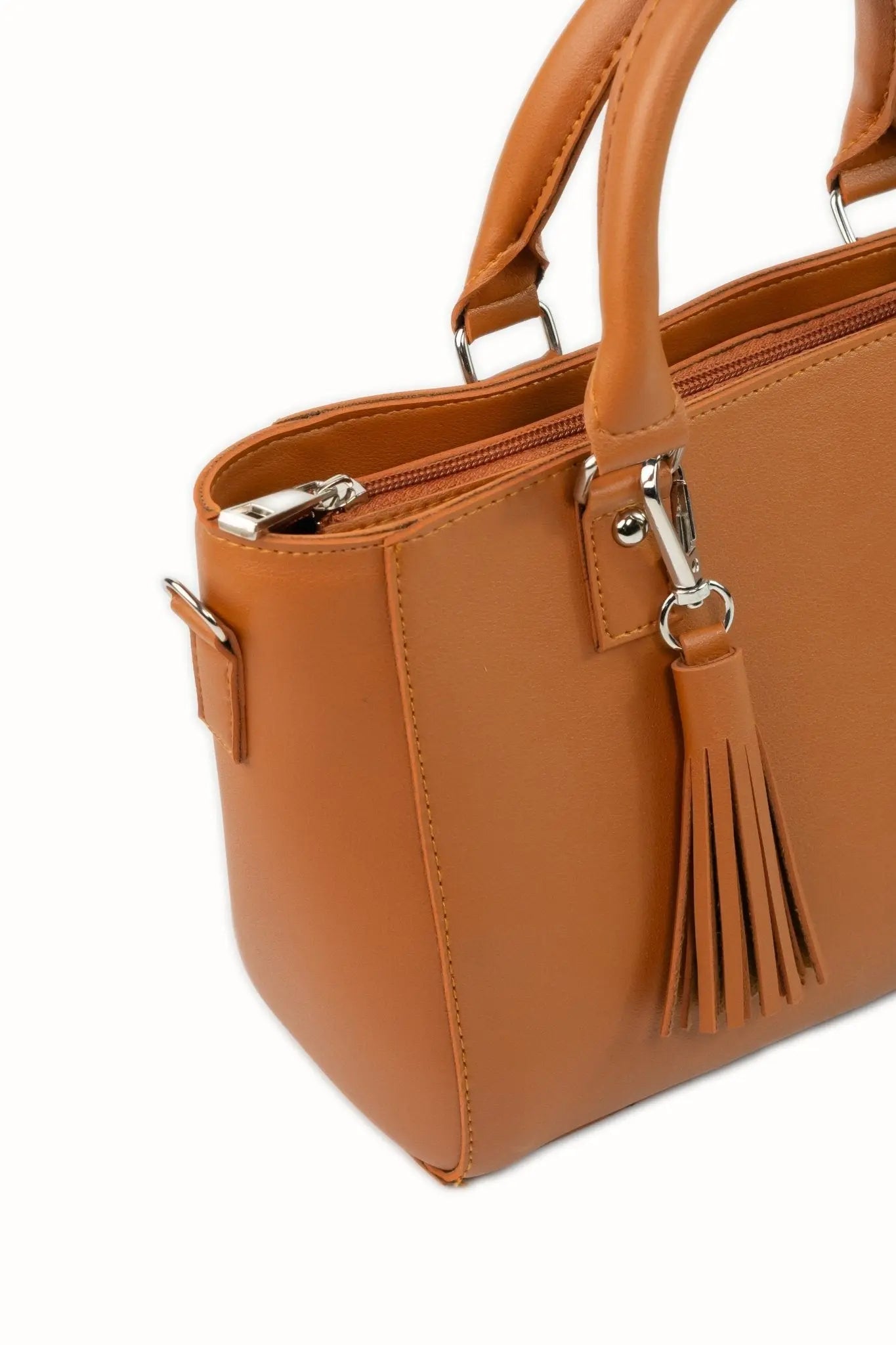 MINERVA Top Handle Sling Bag in Tan Brown - Mariqueño