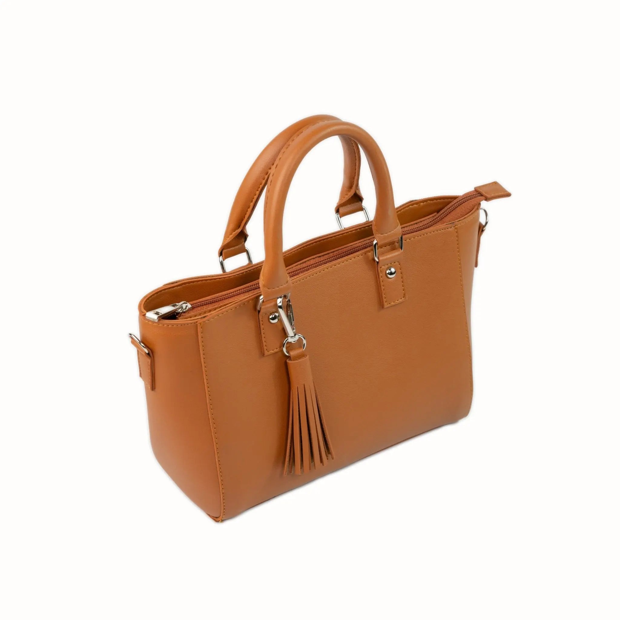 MINERVA Top Handle Sling Bag in Tan Brown - Mariqueño