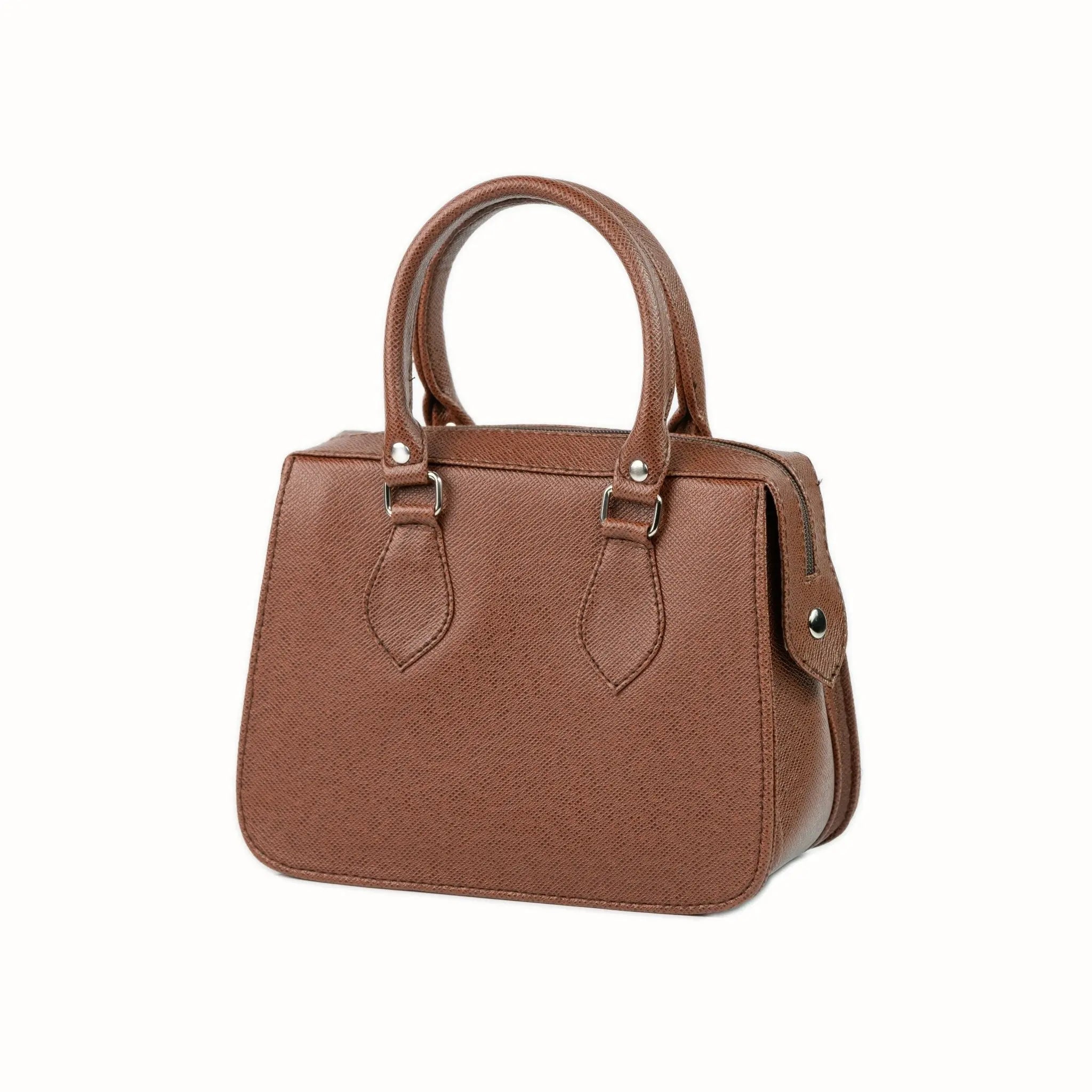 MARGAUX Top Handle Sling Bag in Choco Brown - Mariqueño