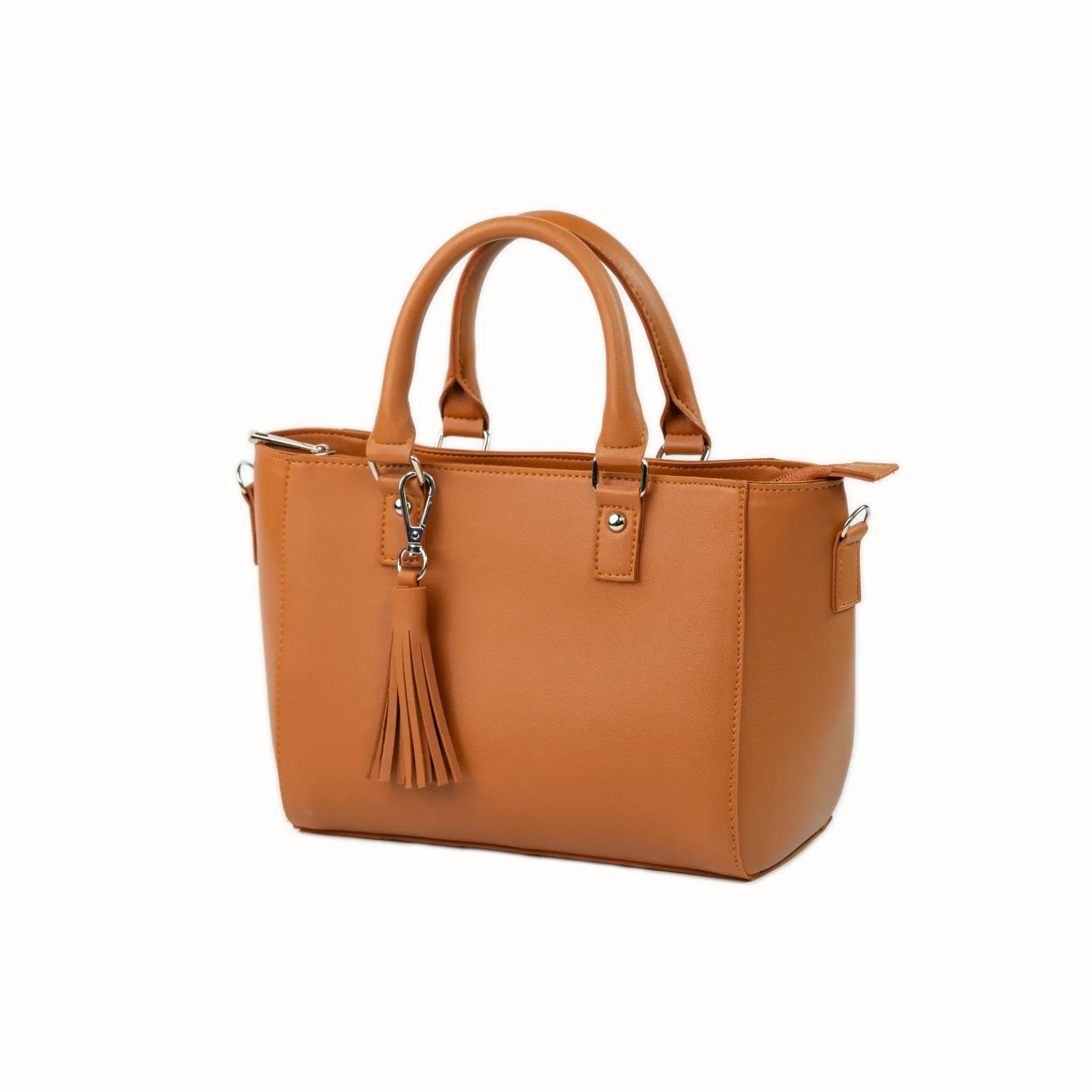 MINERVA Top Handle Sling Bag in Tan Brown - Mariqueño