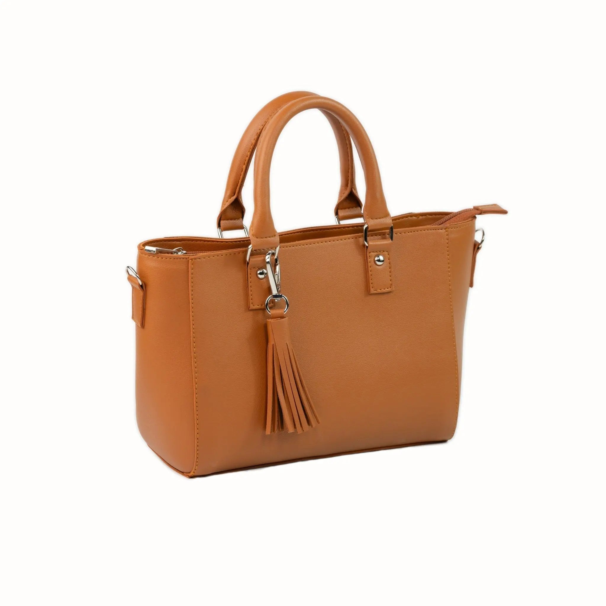 MINERVA Top Handle Sling Bag in Tan Brown - Mariqueño