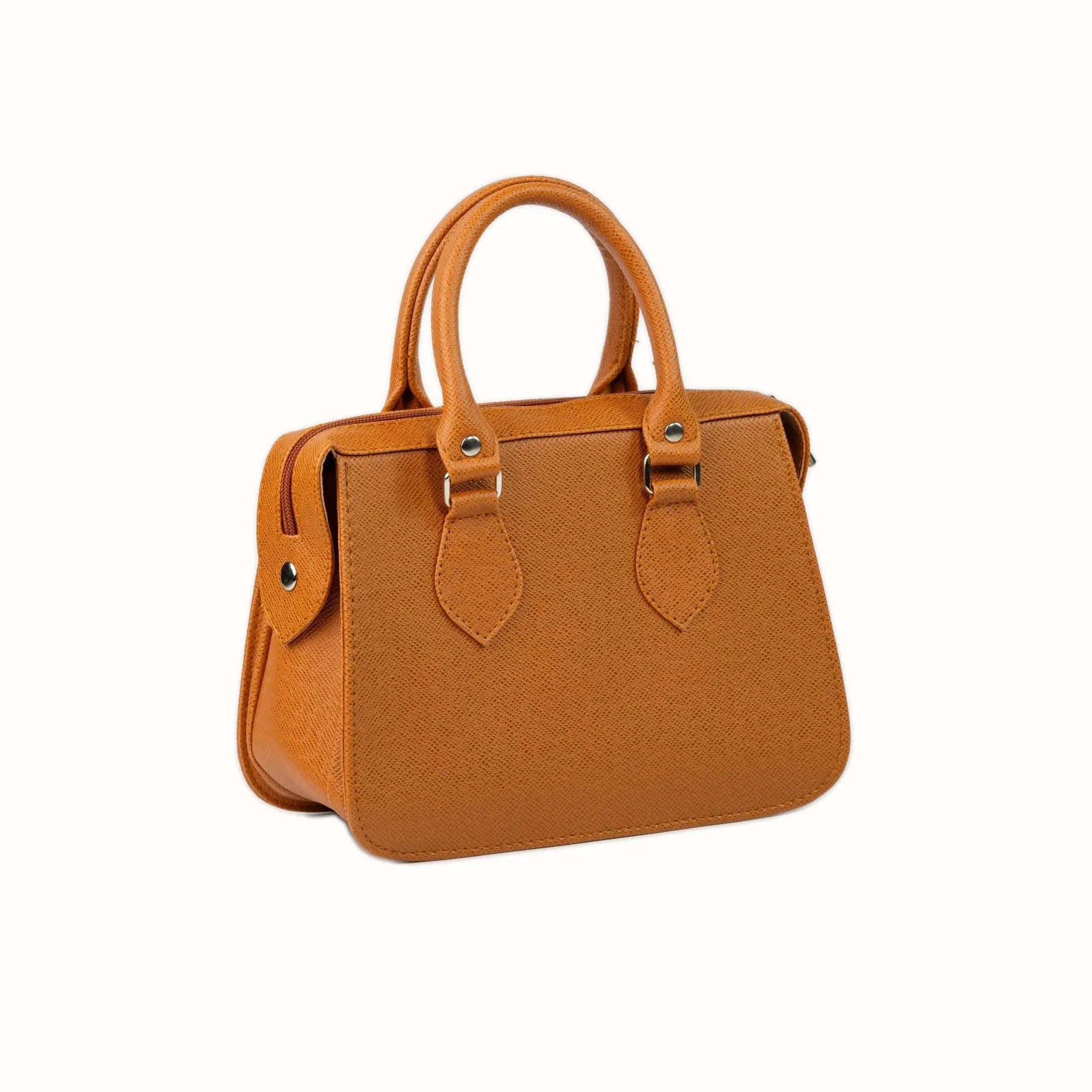 MARGAUX Top Handle Sling Bag in Tan Brown - Mariqueño