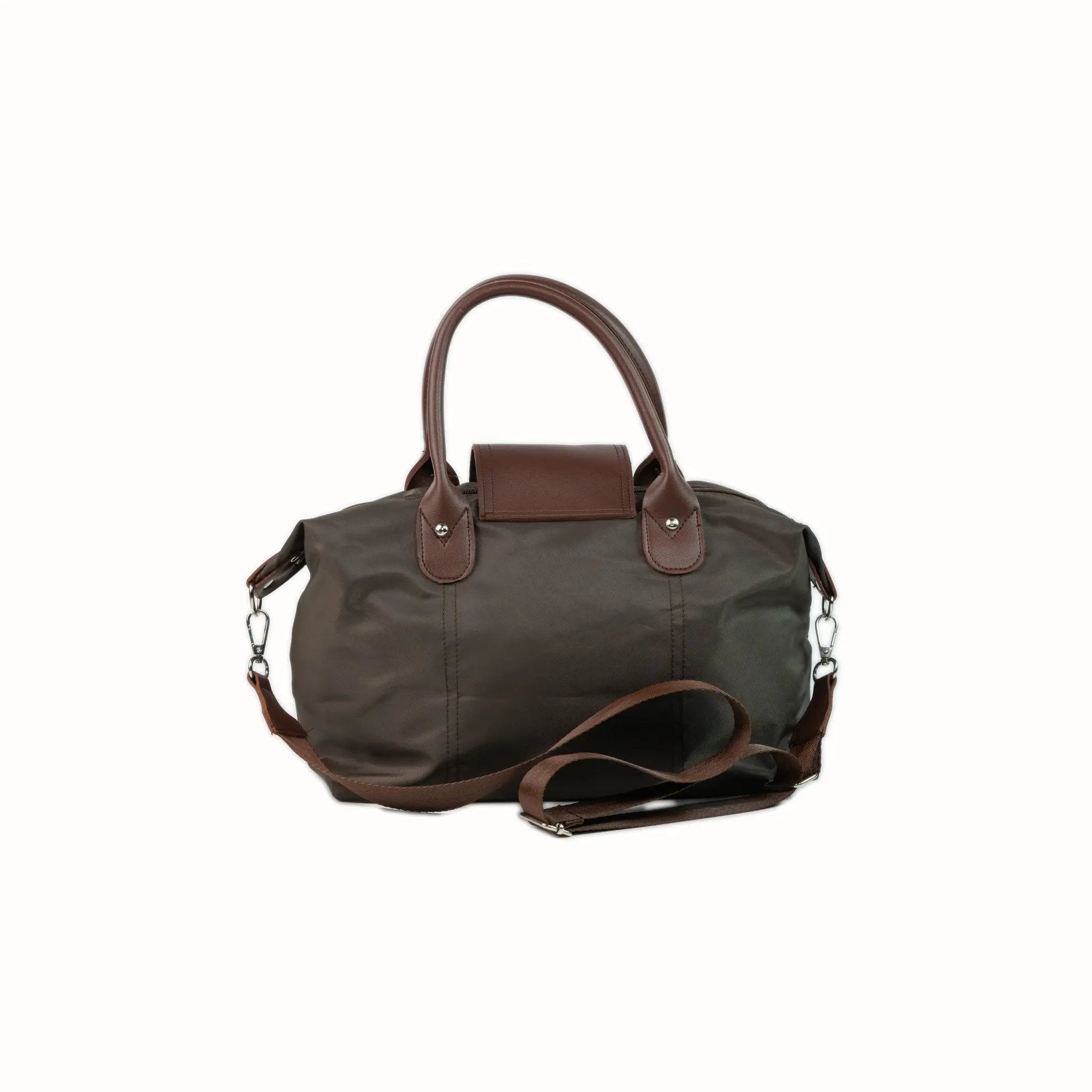 MARTHA Nylon Canvas Tote Bag in Choco Brown - Mariqueño