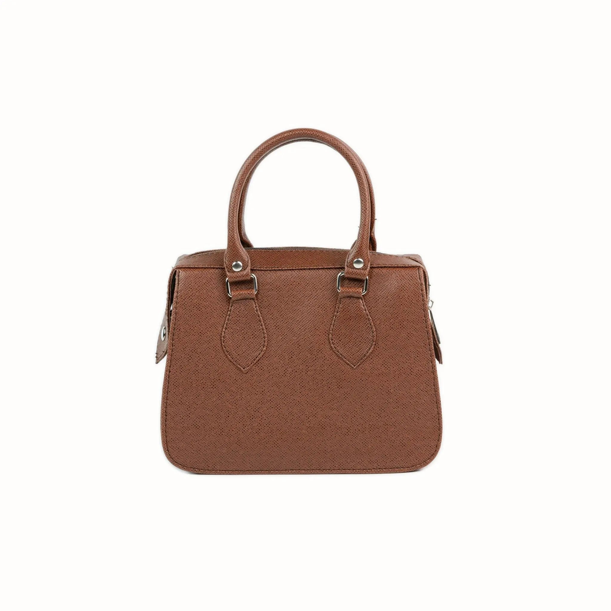 MARGAUX Top Handle Sling Bag in Choco Brown - Mariqueño