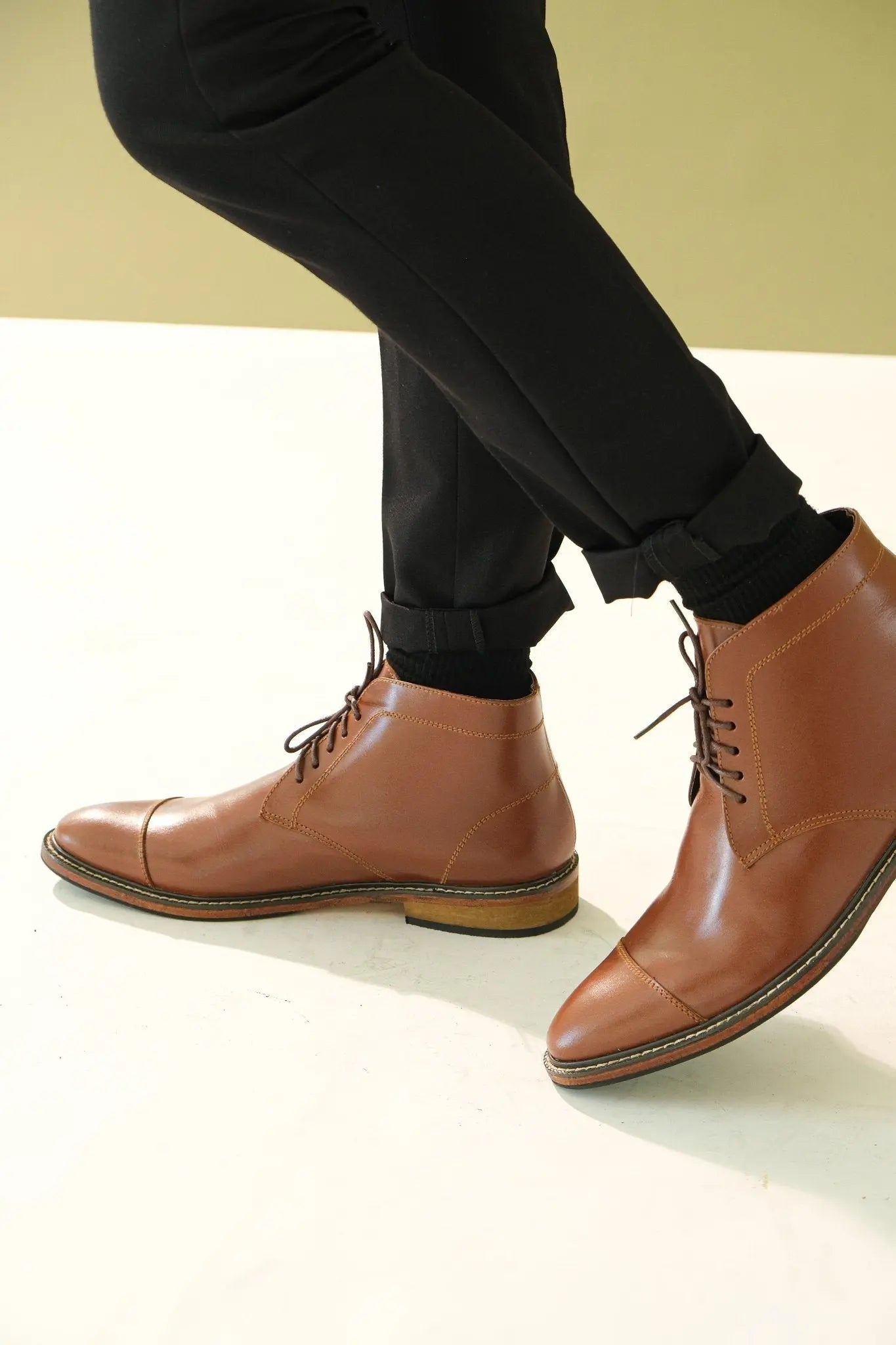 Chukka Boots for Men FELIX Formal Tan Chukka Boots