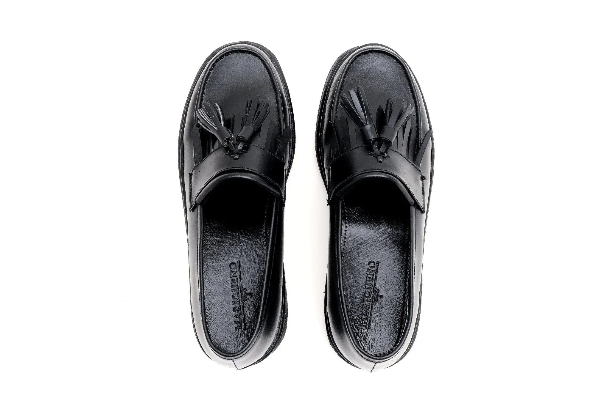 MARCELINO Tassel Loafer - Black - Mariqueño