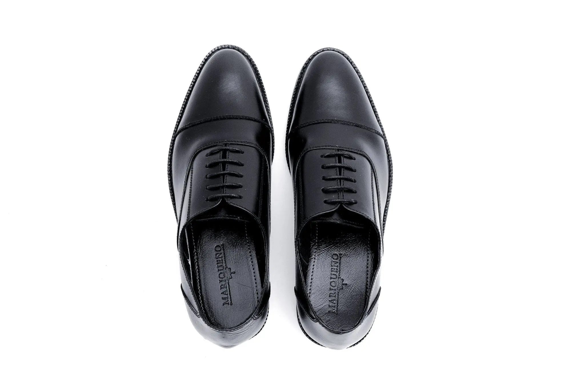 FELIX Cap Toe Plain Oxford - Black - Mariqueño