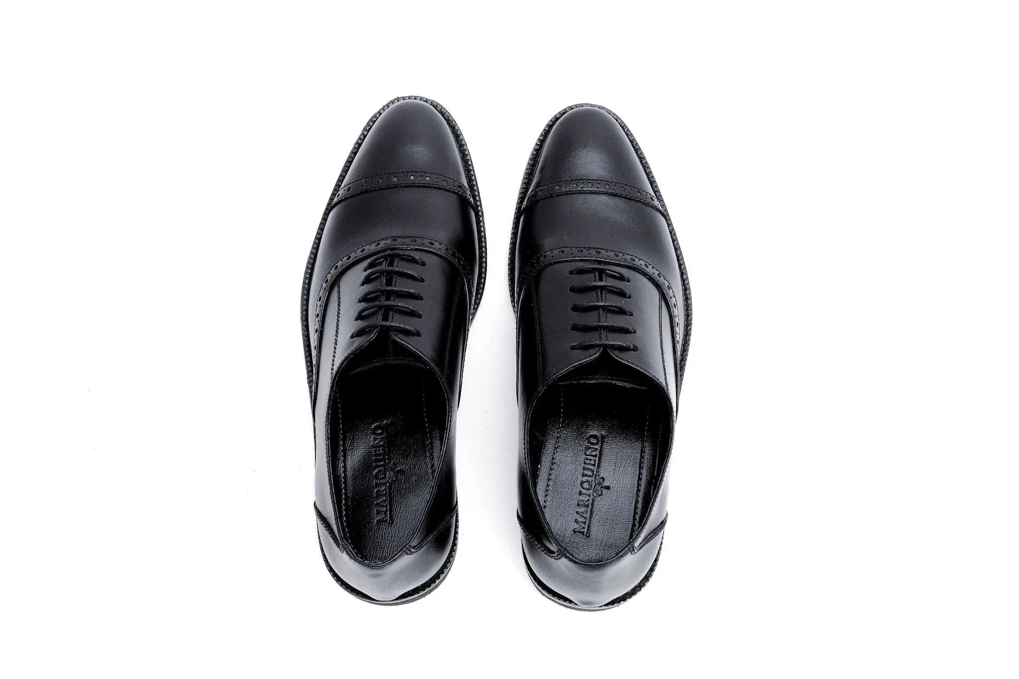 Mariqueño FELIX Cap Toe Holes Oxford - Black Mariqueno PH shoes