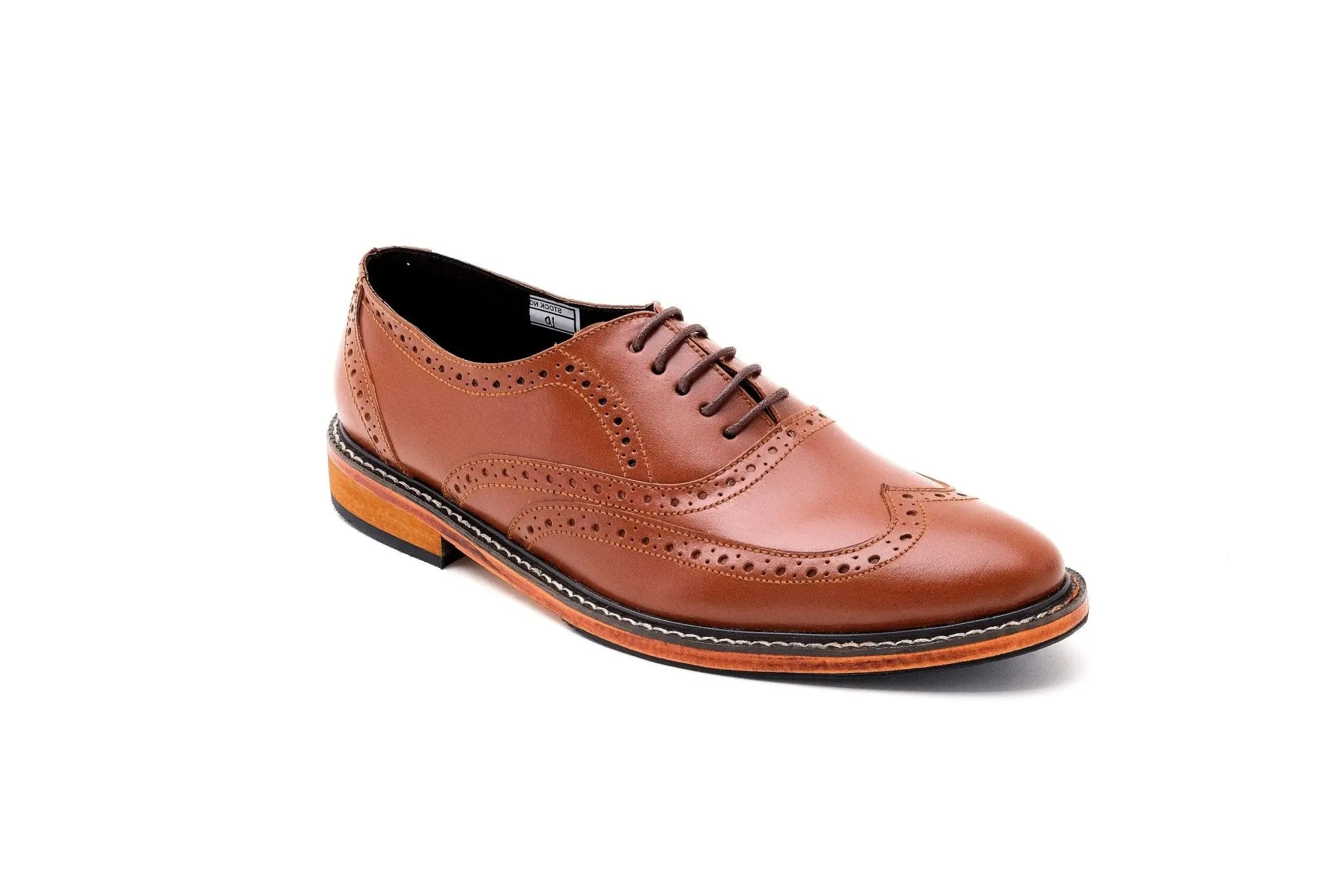 GUEVARRA Wingtip Oxford - Tan - Mariqueño