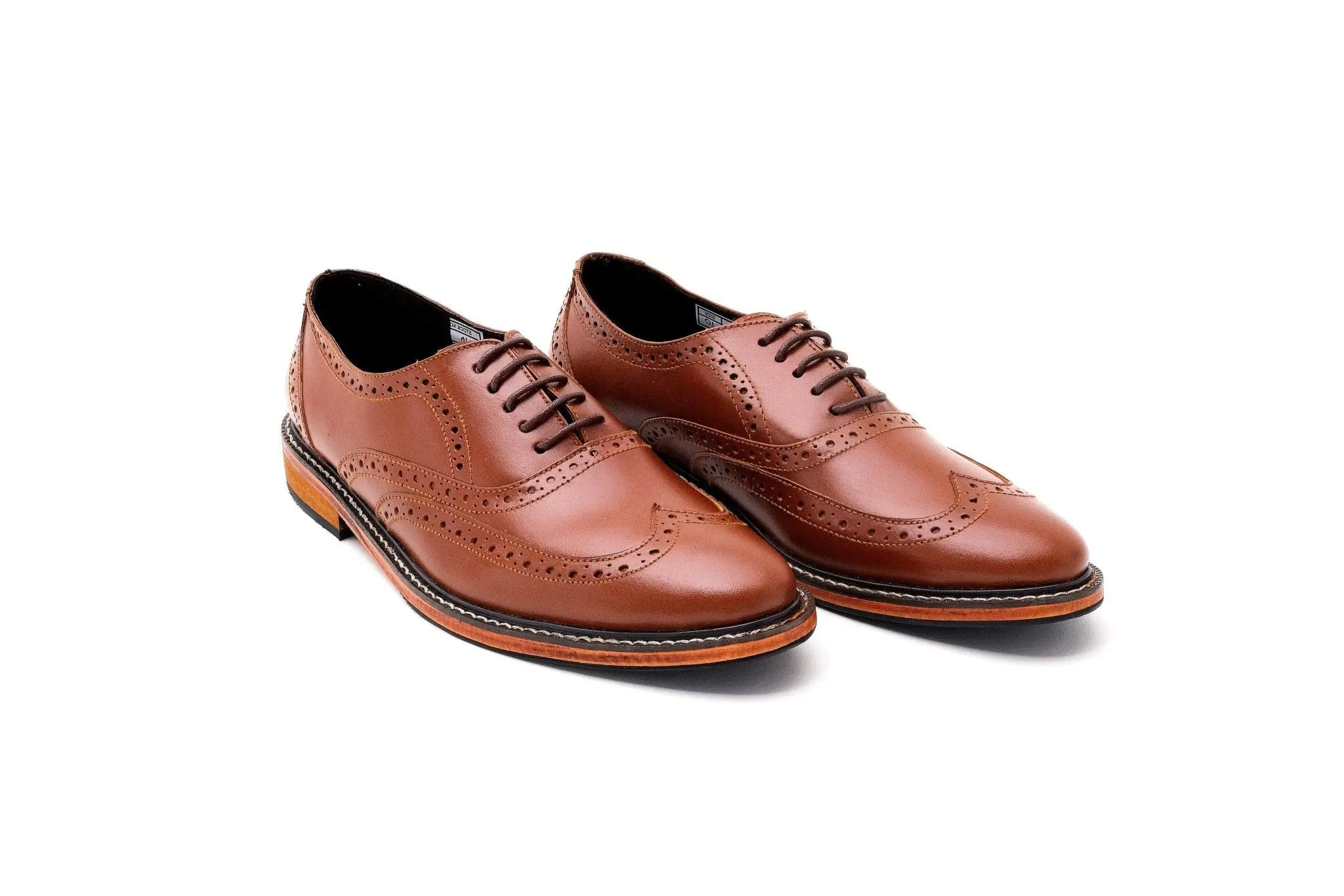 GUEVARRA Wingtip Oxford - Tan - Mariqueño