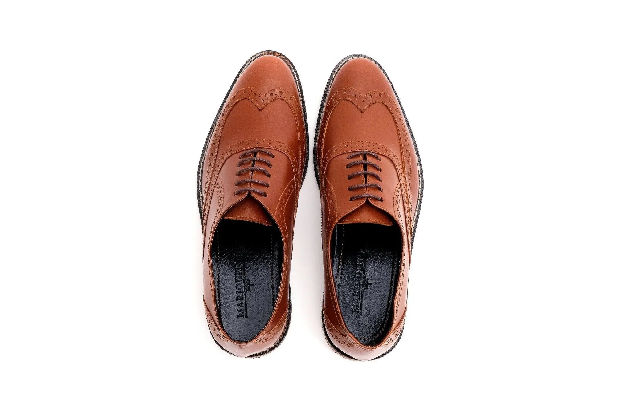 GUEVARRA Wingtip Oxford - Tan - Mariqueño