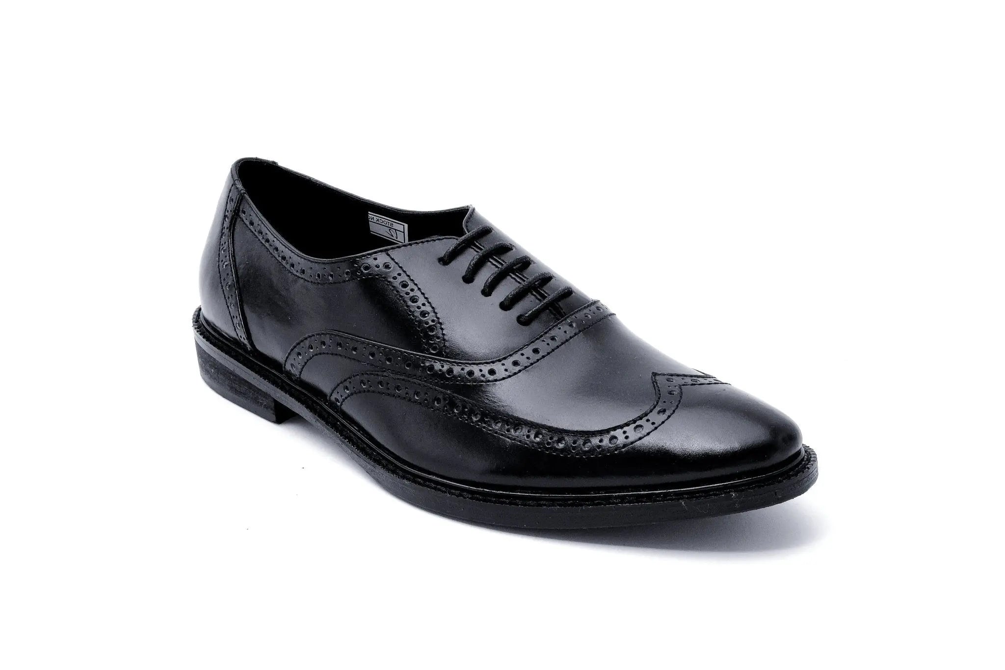 GUEVARRA Wingtip Oxford - Black - Mariqueño