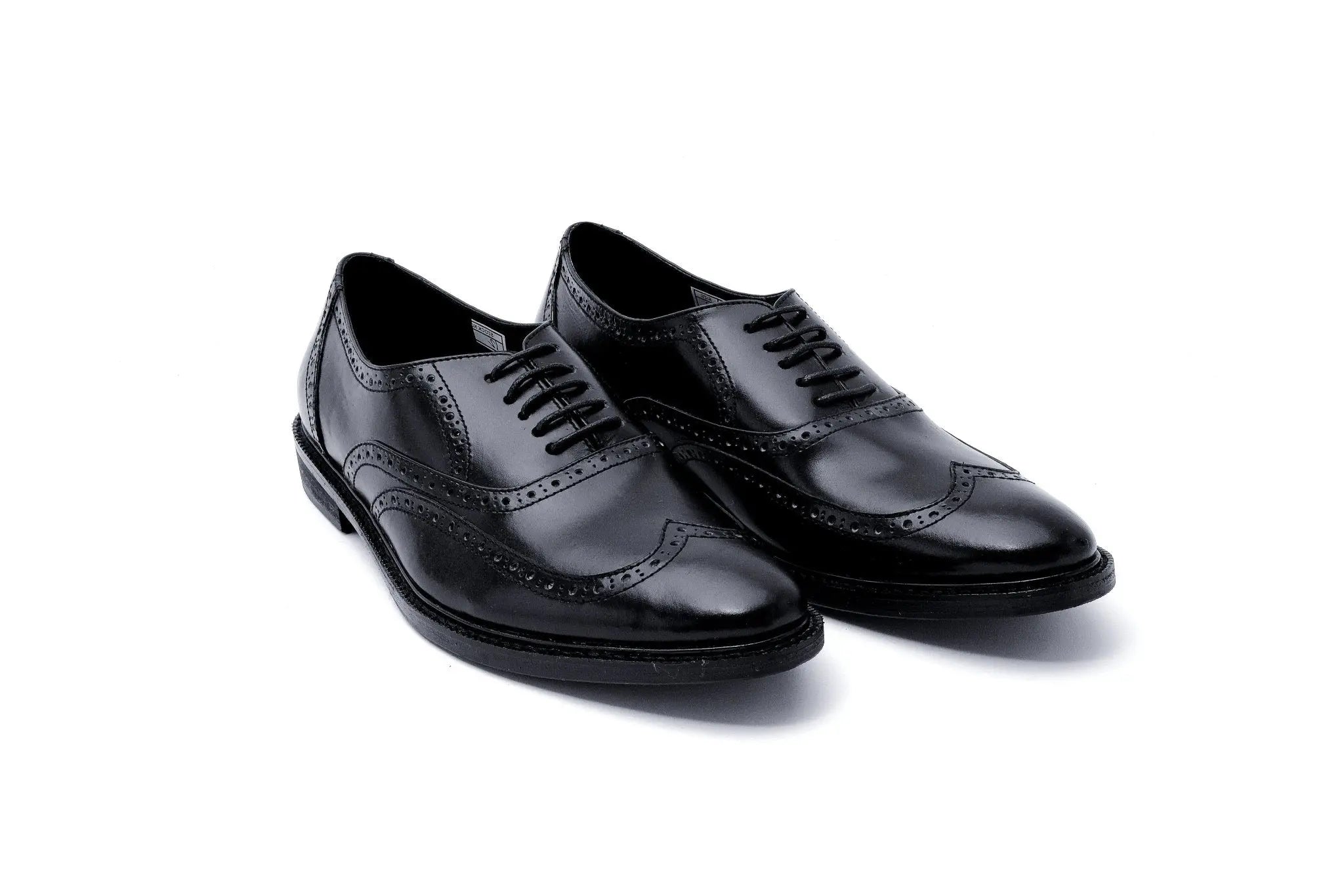 GUEVARRA Wingtip Oxford - Black - Mariqueño