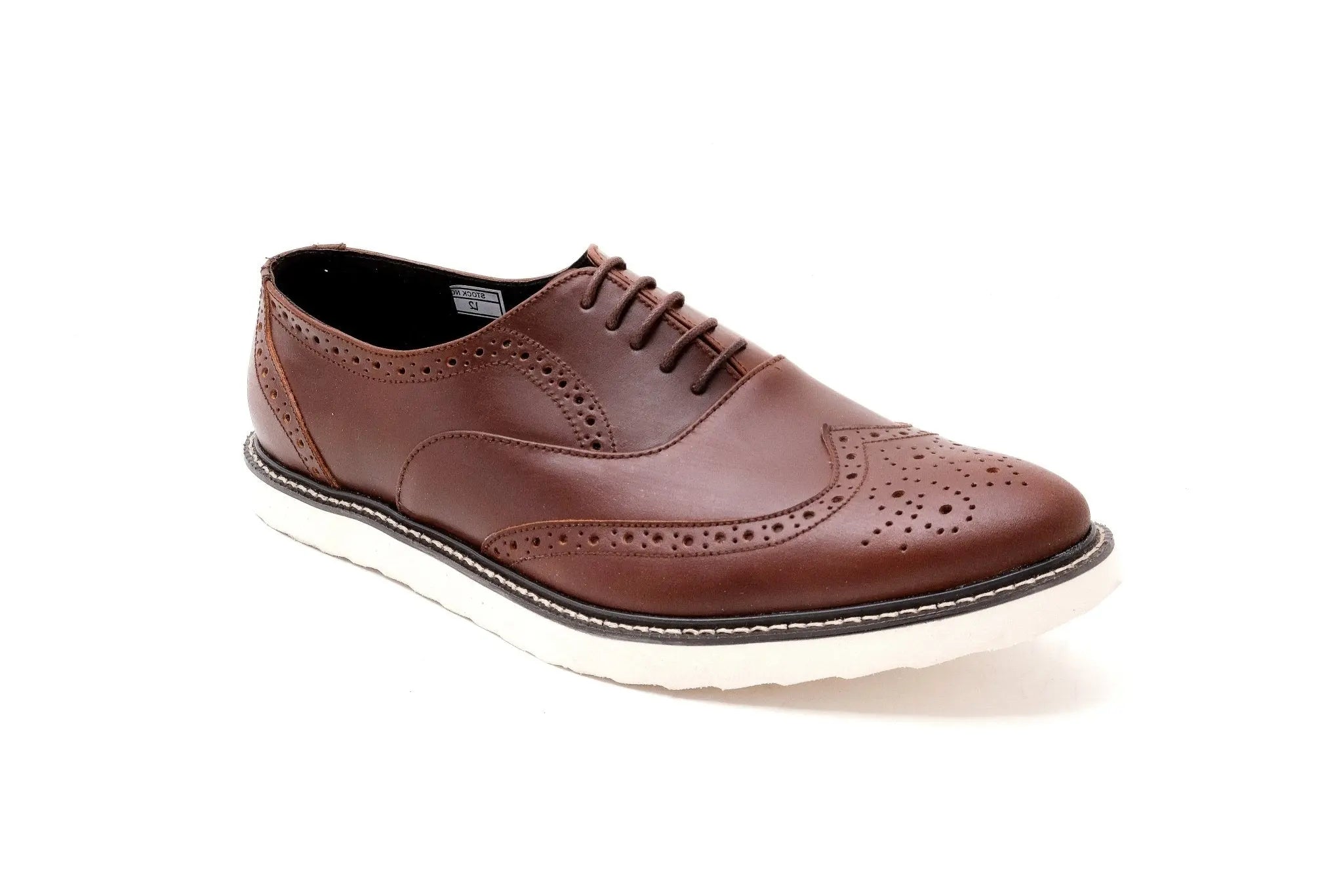 GUEVARRA Wingtip Oxford in Rubber Sole - Walnut - Mariqueño