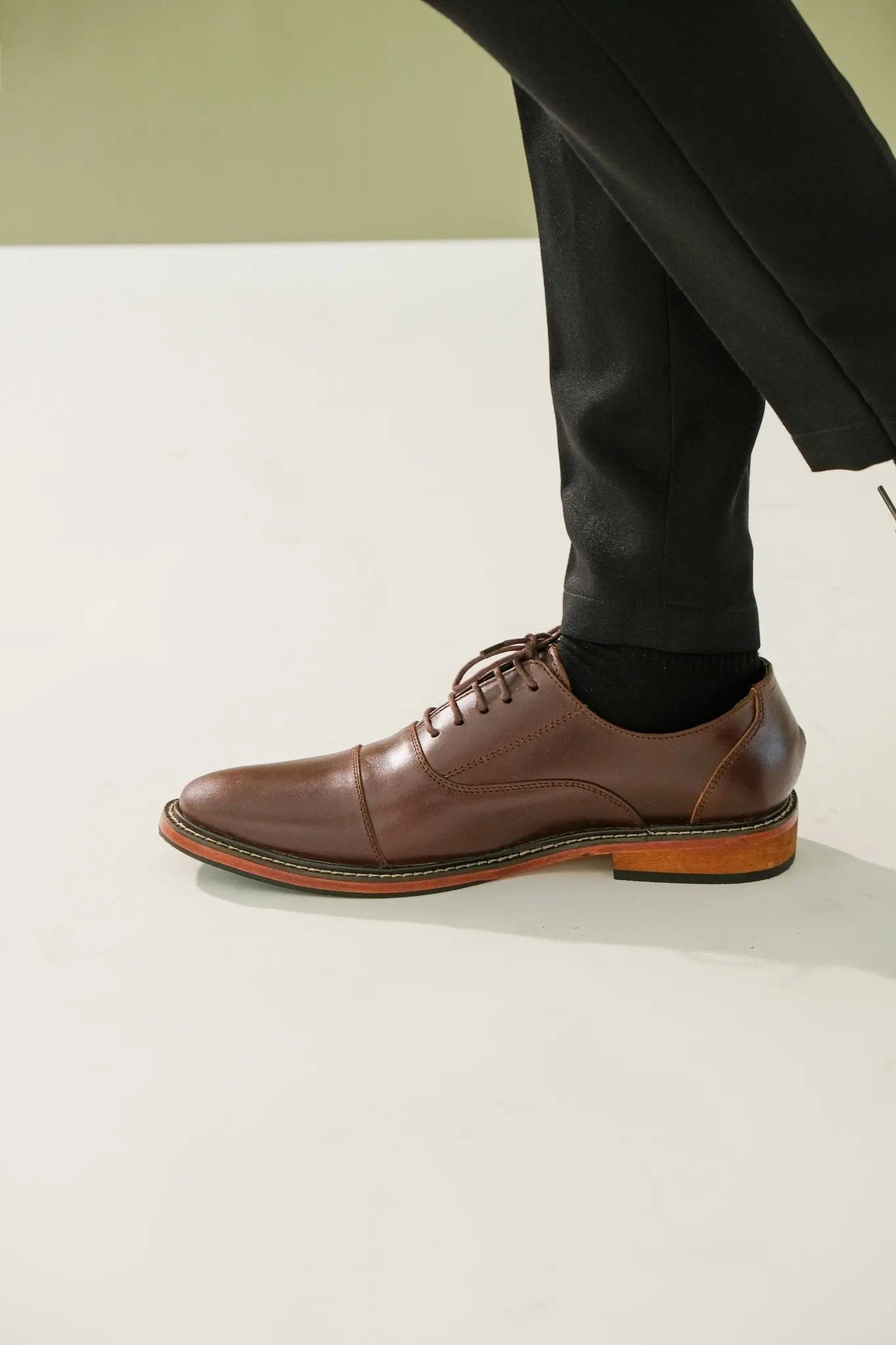 FELIX Cap Toe Plain Oxford - Walnut - Mariqueño