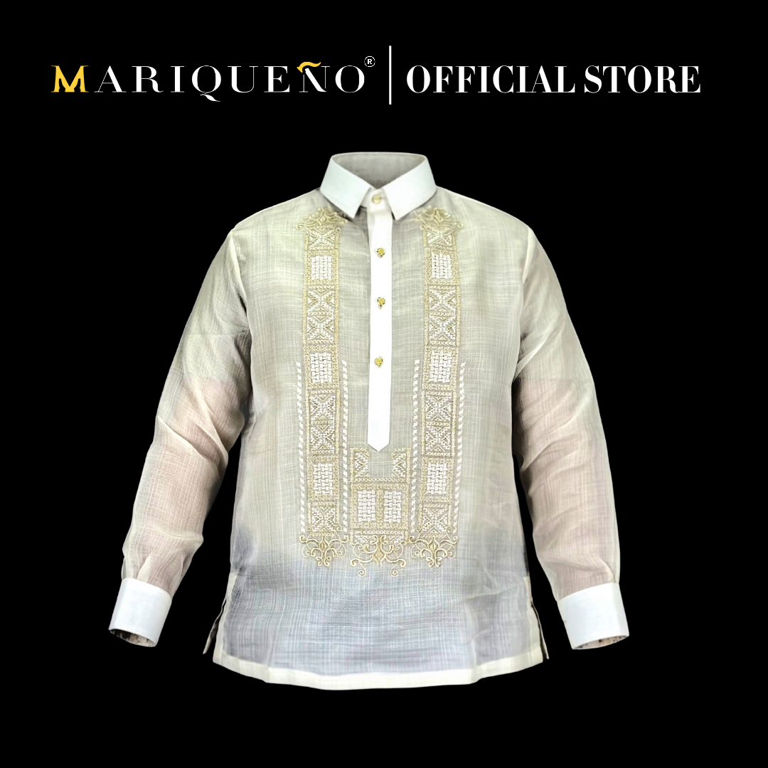 Men's Piña Cocoon GUEVARRA Premium Barong Tagalog in Cream