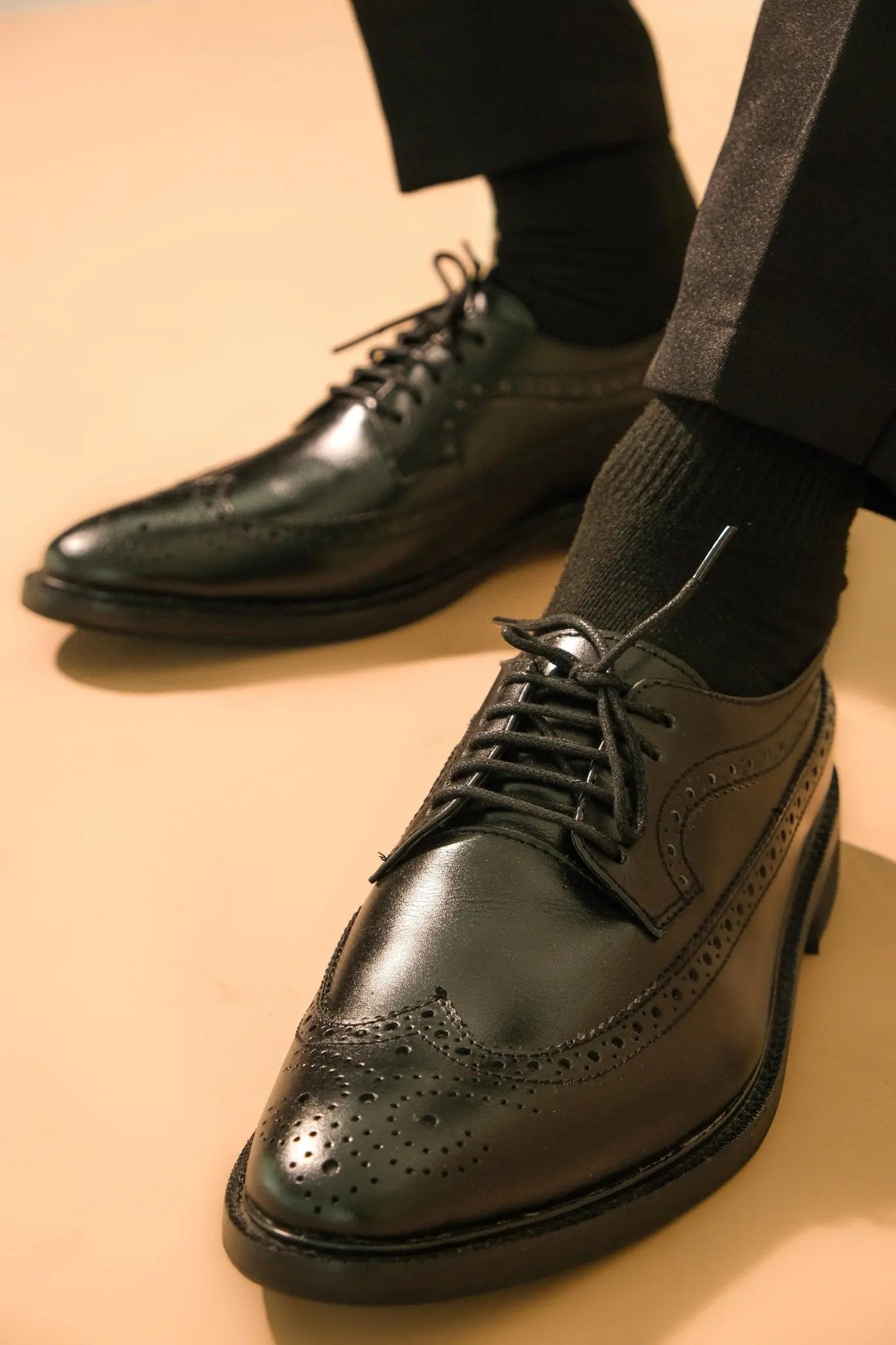 QUEZON Longwing Oxford - Black - Mariqueño