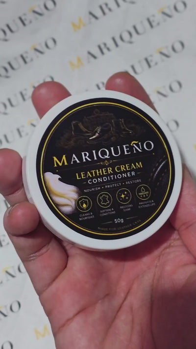 video of premium leather care cream